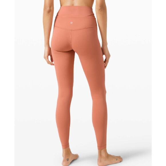 Lululemon Women's Align Angles Super High Rise Tight 28" Rustic Coral Size 10 - Picture 1 of 4